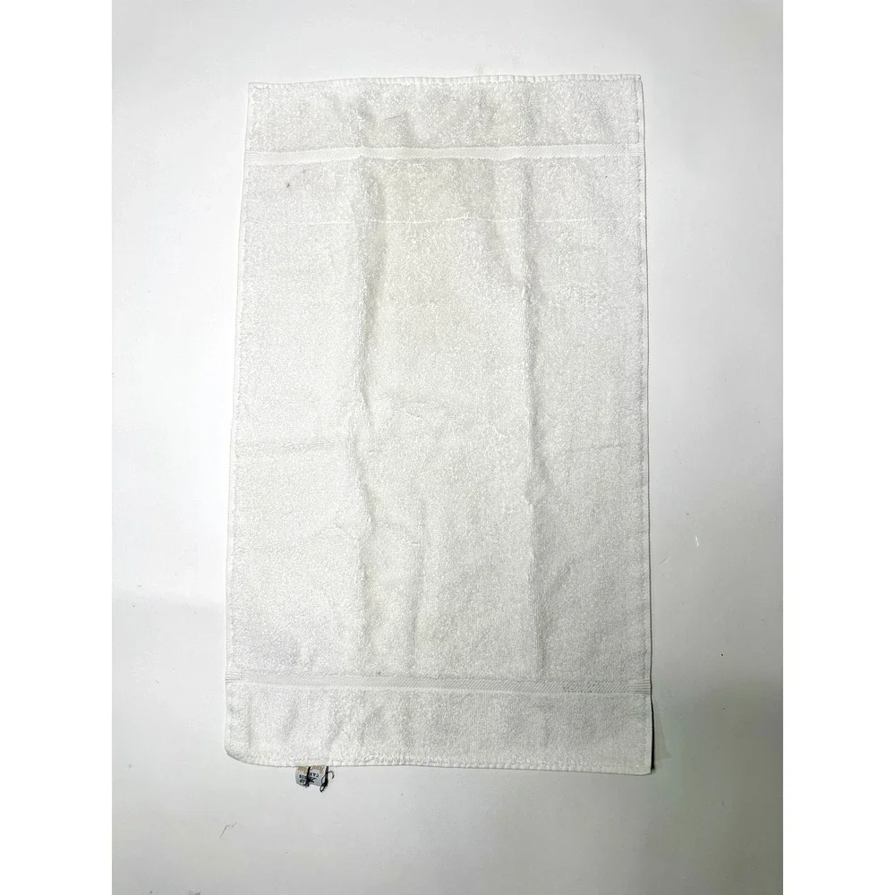 Vintage Royal Cannon Royal Family White Hand Towel 100% Cotton Made in USA 25x15